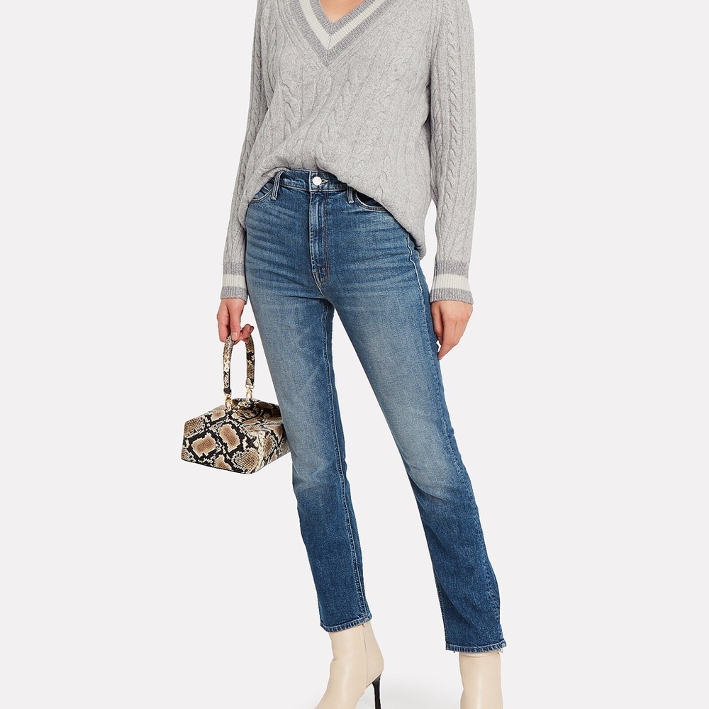 Theon Oversized Striped Cable-Knit Sweater - Picture 5 of 8